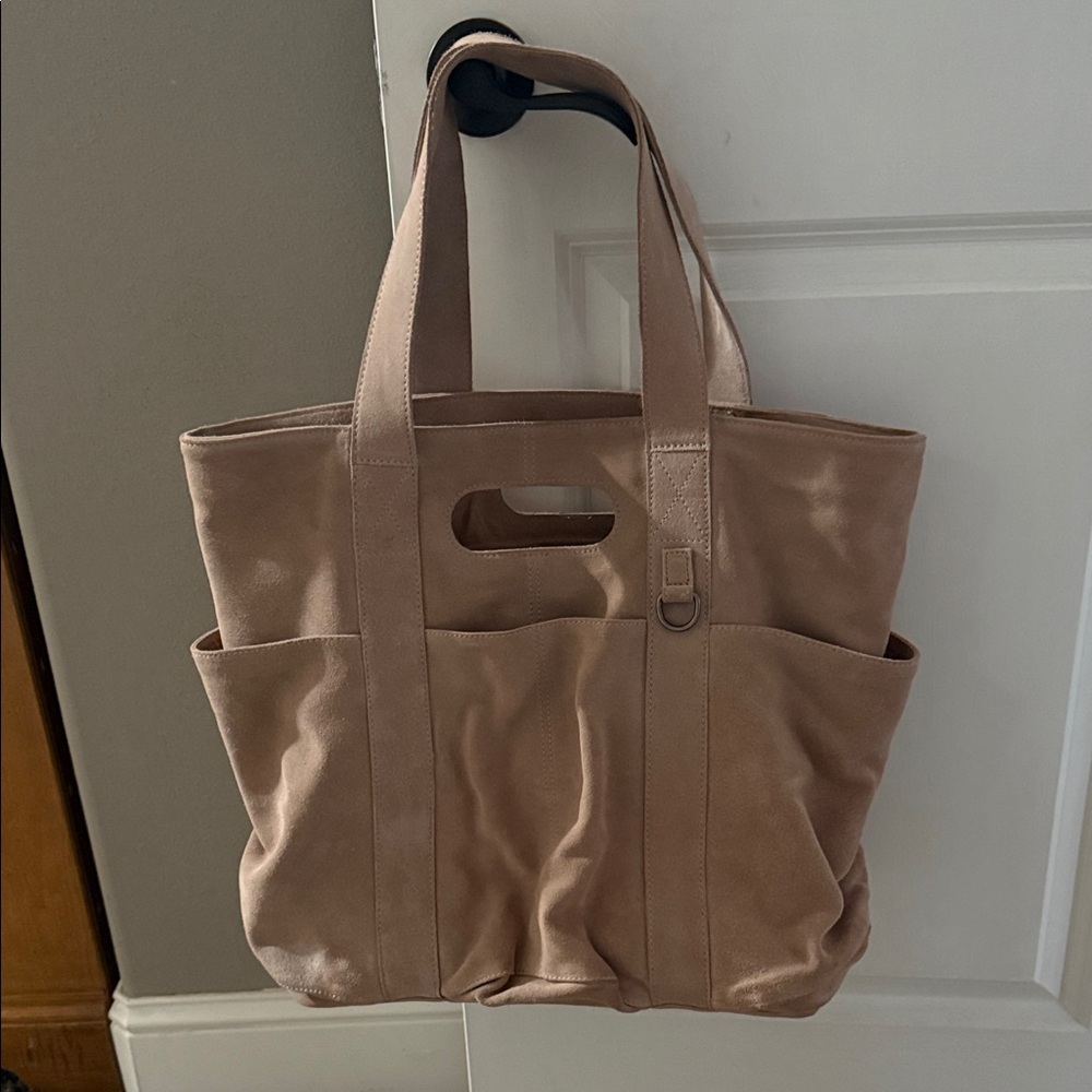 Free People Suede Tan Tote Bag